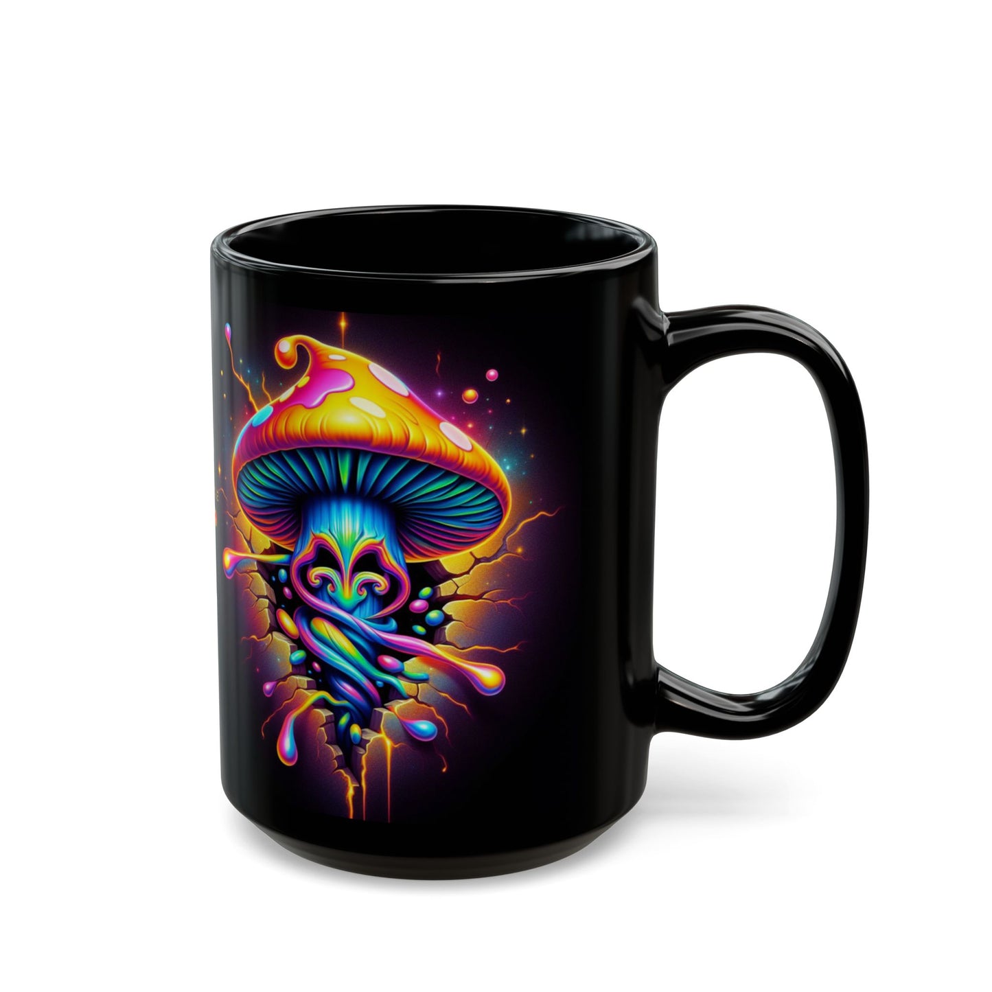Night Spores Collection ~ THE SPORE ORACLE ~ Black Mug 15oz