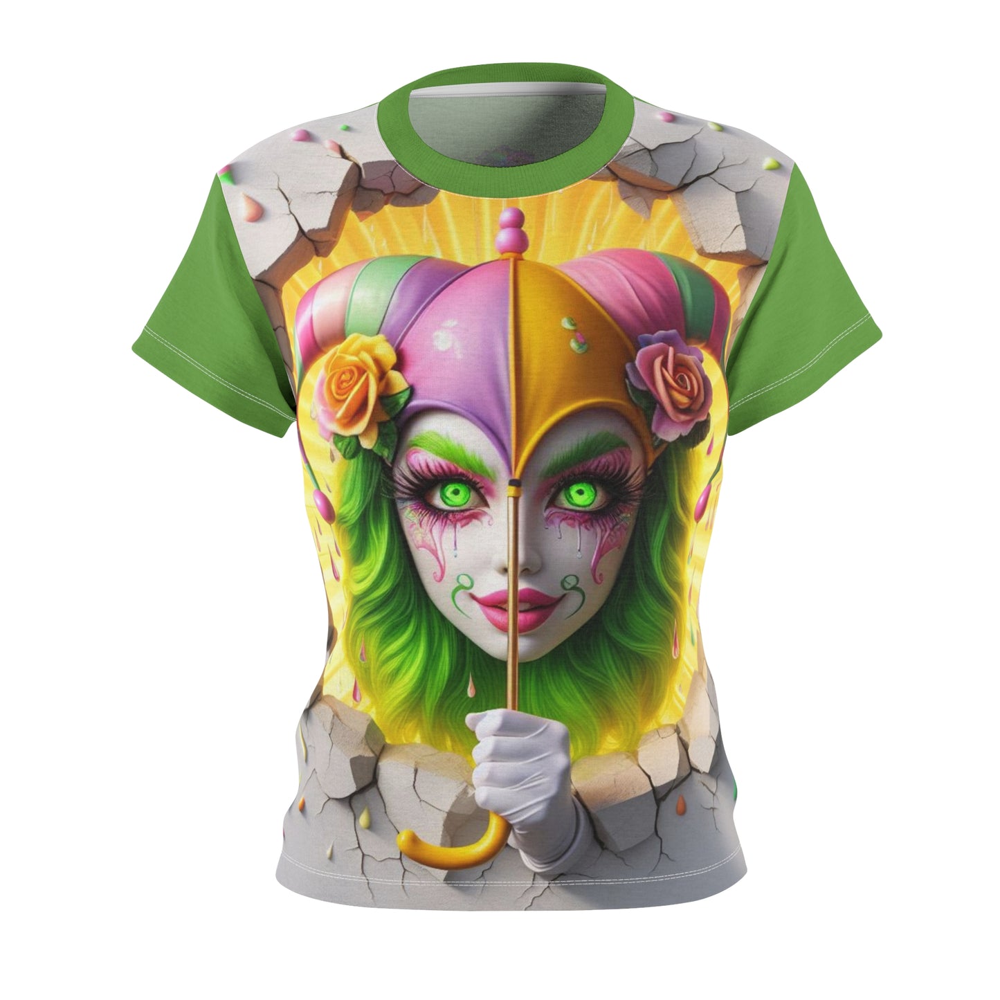 BLISSFUL DISS MISS - Jester - Comfortable Women's Crew Neck Shirt - GnomePOP