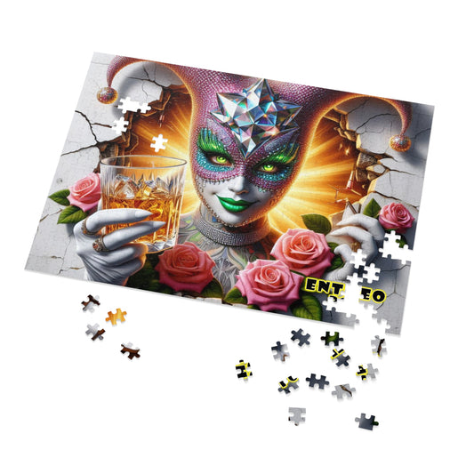 The Cocktail Collection ~ HERE'S CHEERS - Medium 500 piece Jigsaw Puzzle with Metal Tin - 15.5" x 21"