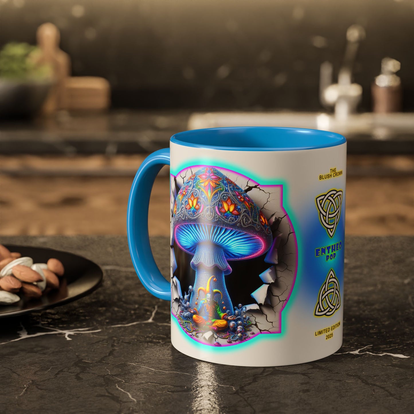 Lotus Collection ~ THE BLUSH CROWN ~ 11oz Colorful Mug