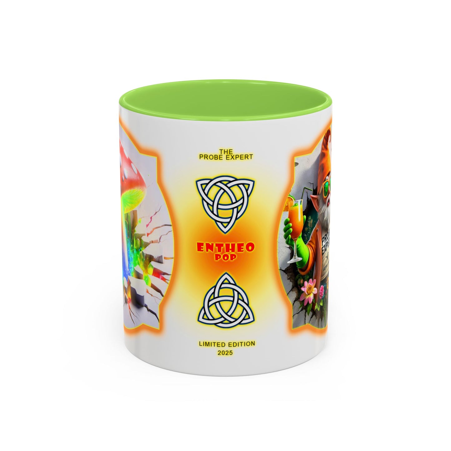 Aliens Collection ~ THE PROBE EXPERT & THE MANGO MUSHROOM ~ 11oz Colorful Mug