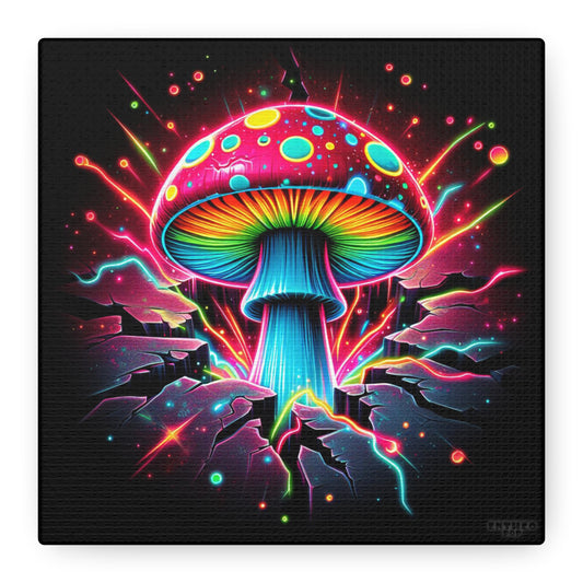 Night Spores Collection ~ THE HYPHAE HALO ~ 6" Stretched Canvas POP 1.25" Deep