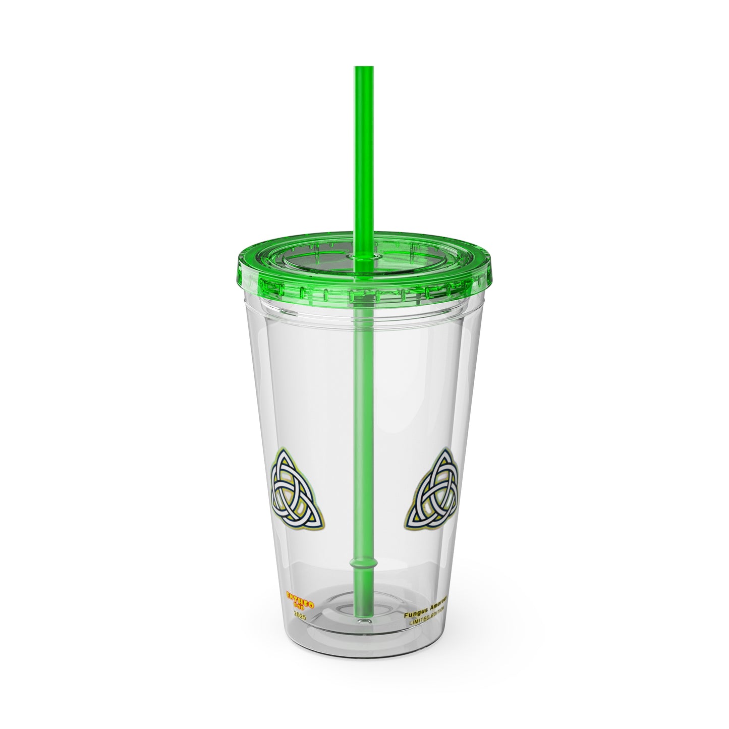 Cocktails Collection ~ FUNGUS AMOROUS ~ Sunsplash Tumbler with Straw, 16oz