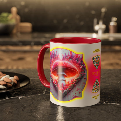 Lovecapade Collection ~BUBBLES VON HEARTFLIP ~ 11oz Colorful Mug