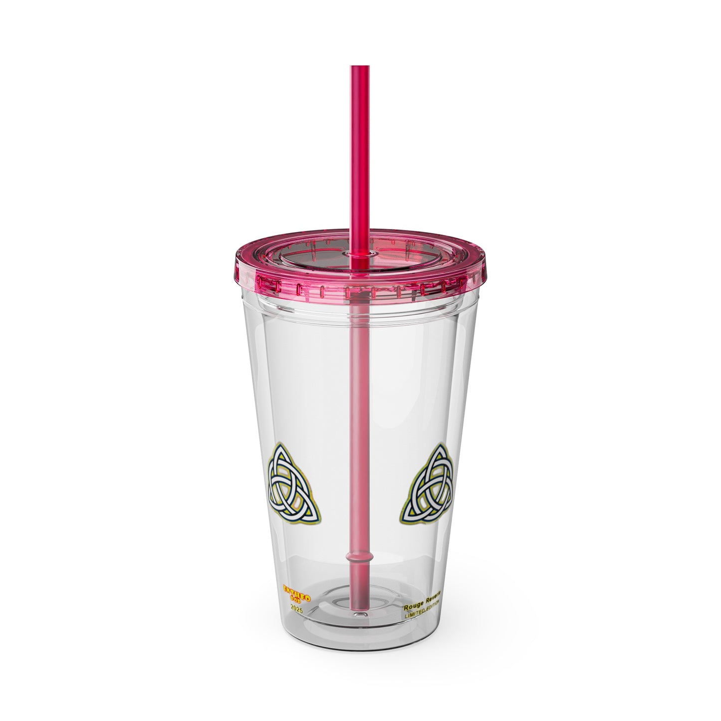 Cocktails Collection ~ ROUGE REVERIE ~ Sunsplash Tumbler with Straw, 16oz