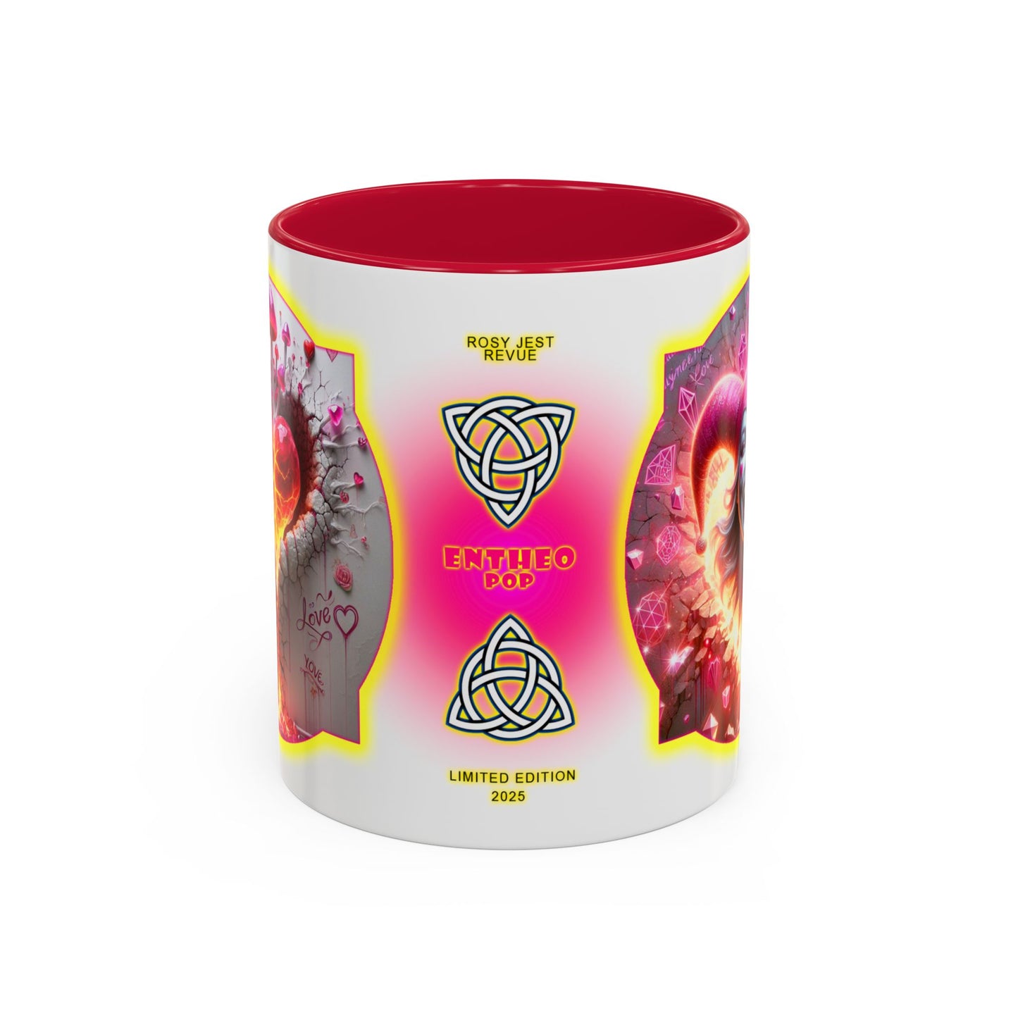 Lovecapade Collection ~ ROSY JEST REVUE ~ 11oz Colorful Mug