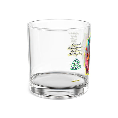 Rocks Glass, 10oz - I HEART PINK - Smoothie Collection - Jesterama