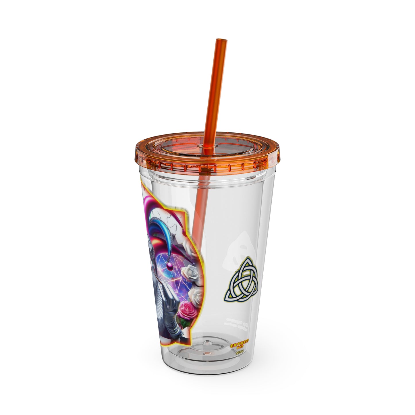 Cocktails Collection ~ SIP HAPPENS ~ Sunsplash Tumbler with Straw, 16oz