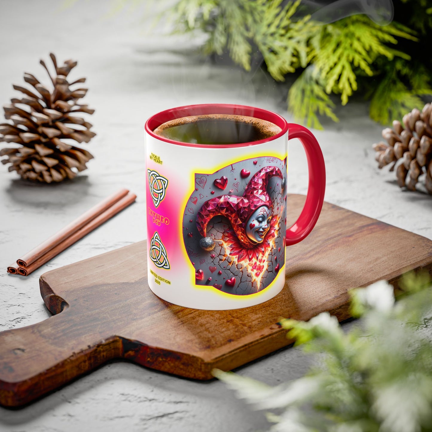 Lovecapade Collection ~TICKLE MY HEART ~ 11oz Colorful Mug