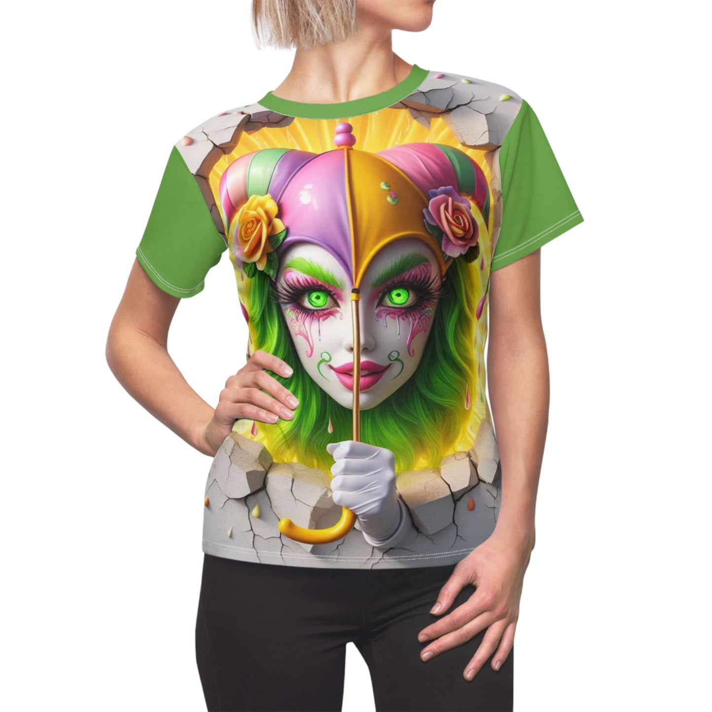 BLISSFUL DISS MISS - Jester - Comfortable Women's Crew Neck Shirt - GnomePOP