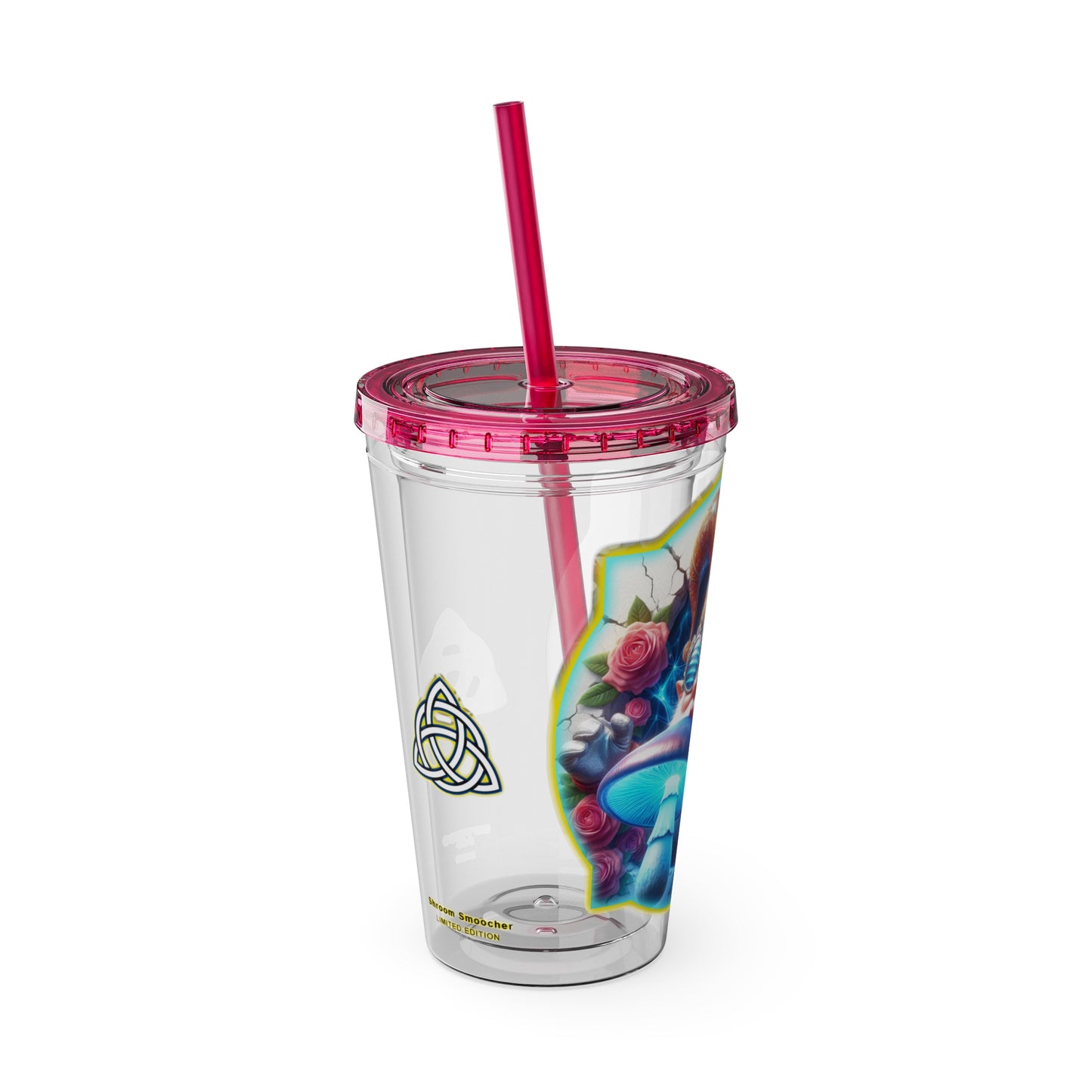 Cocktails Collection ~ SHROOM SMOOCHER ~ Sunsplash Tumbler with Straw, 16oz