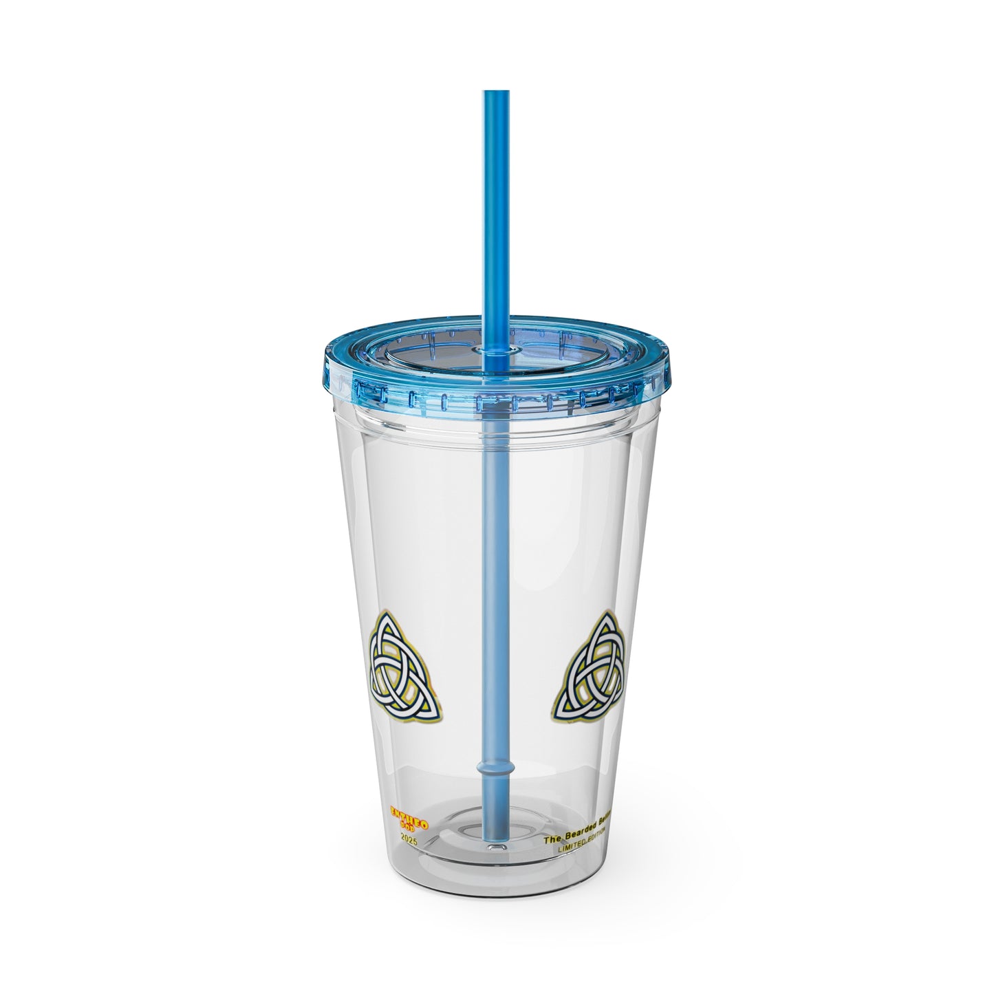 Cocktails Collection ~ THE BEARDED BELLINI ~ Sunsplash Tumbler with Straw, 16oz