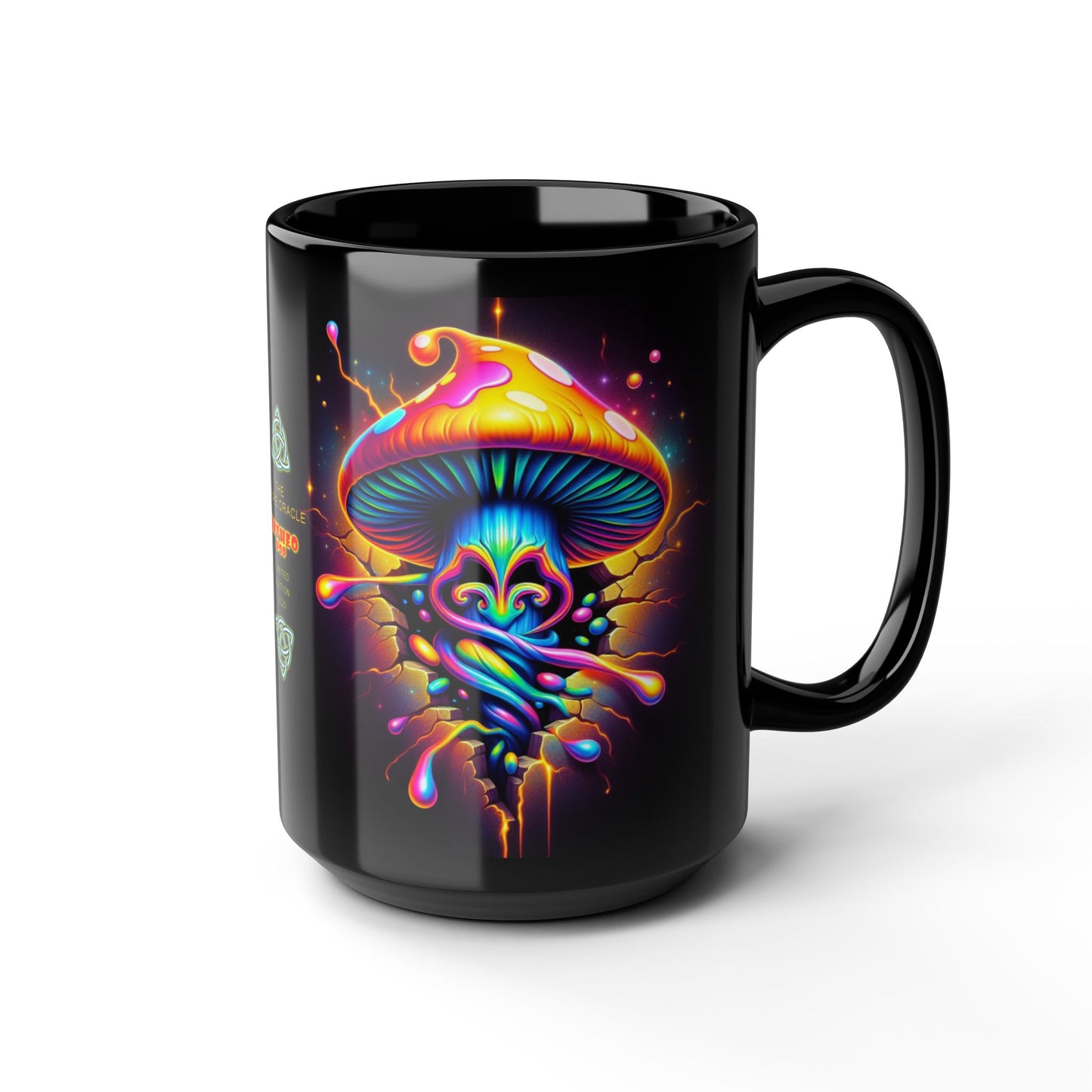 Night Spores Collection ~ THE SPORE ORACLE ~ Black Mug 15oz