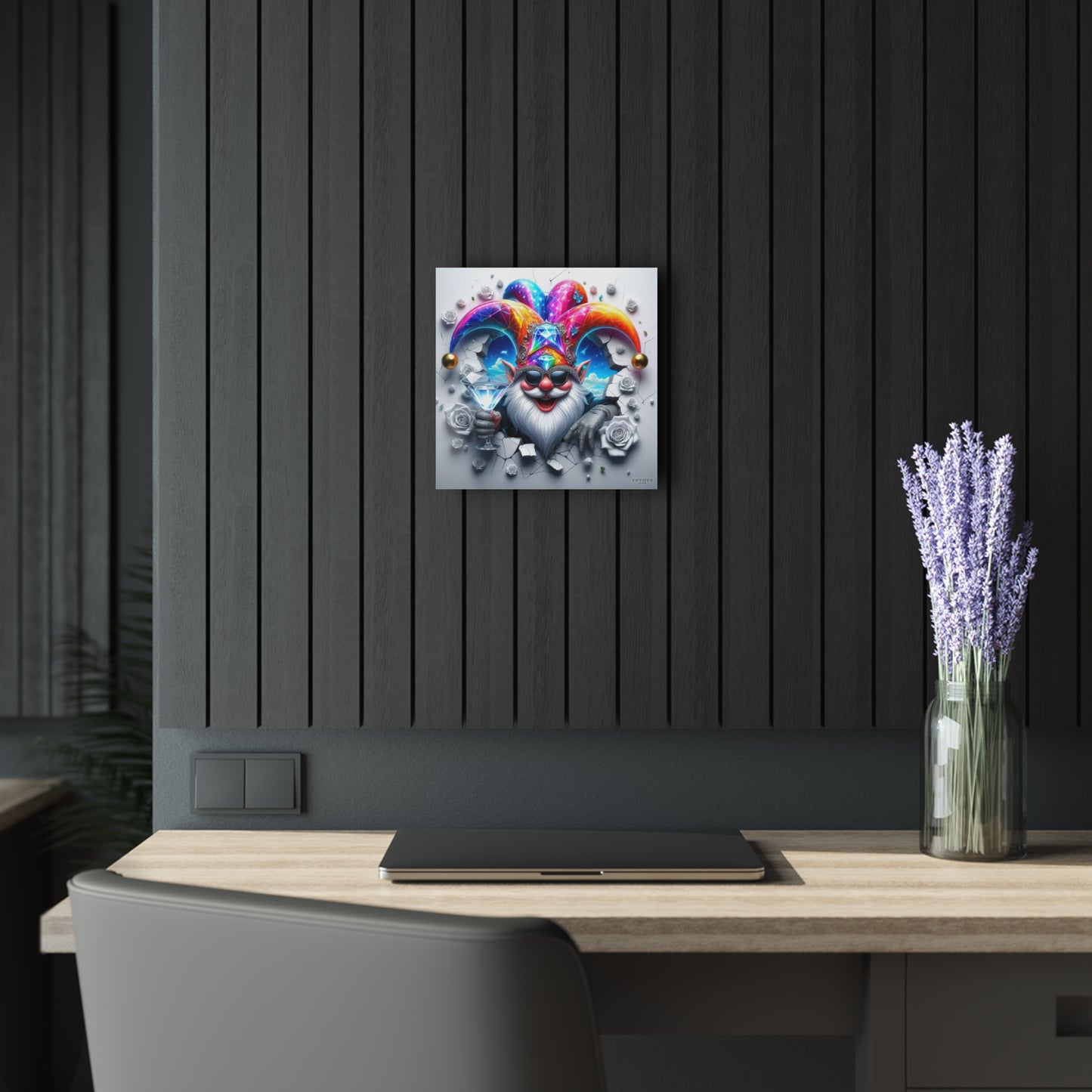 The Cocktail Collection ~ HENDRIX'S HYPERBOLIC HEADGEAR ~ 12" Acrylic Print (French Cleat Hanging)