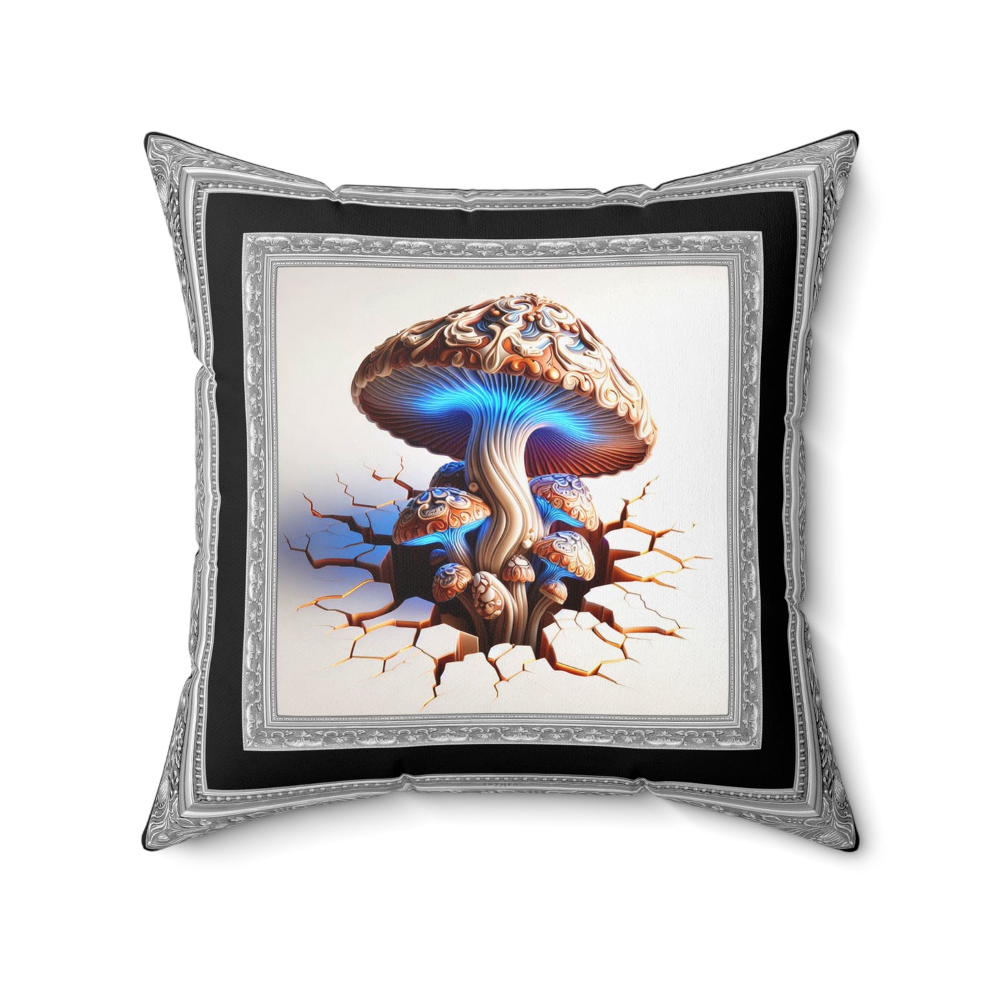 Striking Collection ~ BANTRIX THE BOLD & ShroomaRooma ~ 20" Square Pillow ~ Jesterama