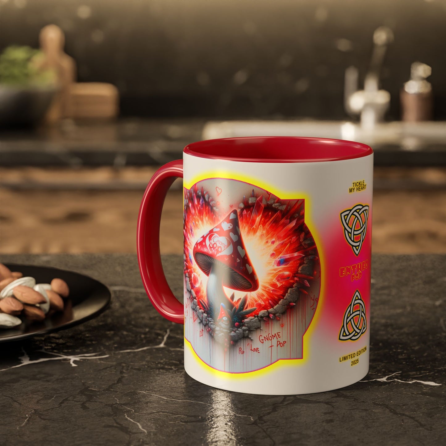 Lovecapade Collection ~TICKLE MY HEART ~ 11oz Colorful Mug
