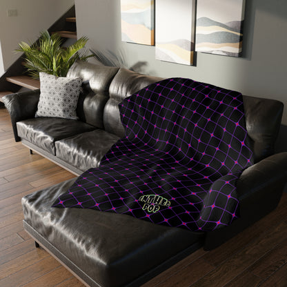 Vapors Collection - CLOUDS OF THE MAJI - Velveteen Microfiber Blanket - Large 80" x 60"