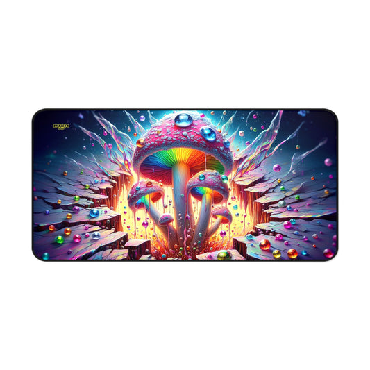 Shroomshine Reverie - Jewels of the Threshold Collection - ShroomaRooma Desk Mat