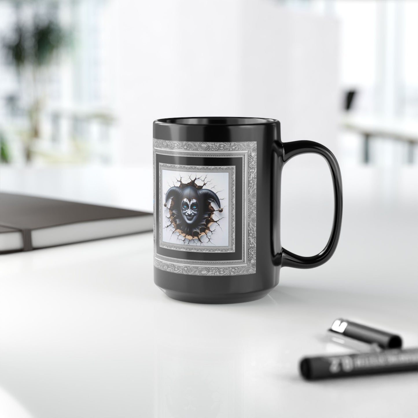 Striking Collection ~ BANSHEE GIGGLEGRIN ~ Black Mug 15oz