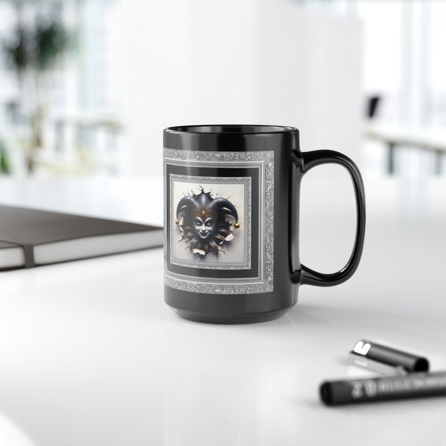 Striking Collection ~ BALTHAZAR BLINK ~ Black Mug 15oz