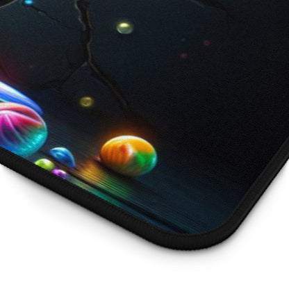 Spores of Divine Bloom - Jewels of the Threshold Collection - ShroomaRooma Desk Mat