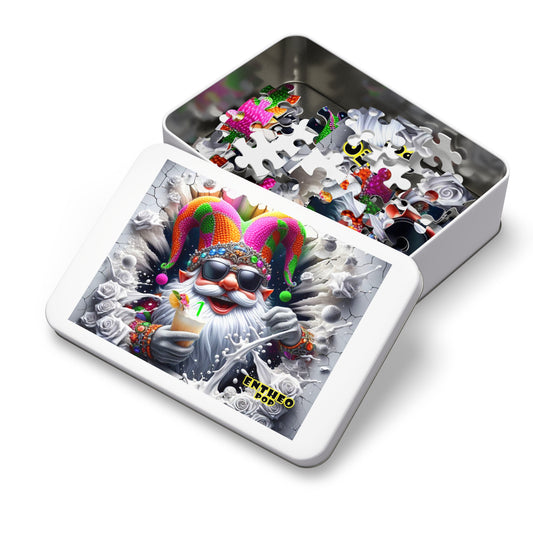The Cocktail Collection ~ SPLISH SPLASH AT SONNY'S SPOT - Small 110 piece Jigsaw Puzzle with Metal Tin - 8" x 10"