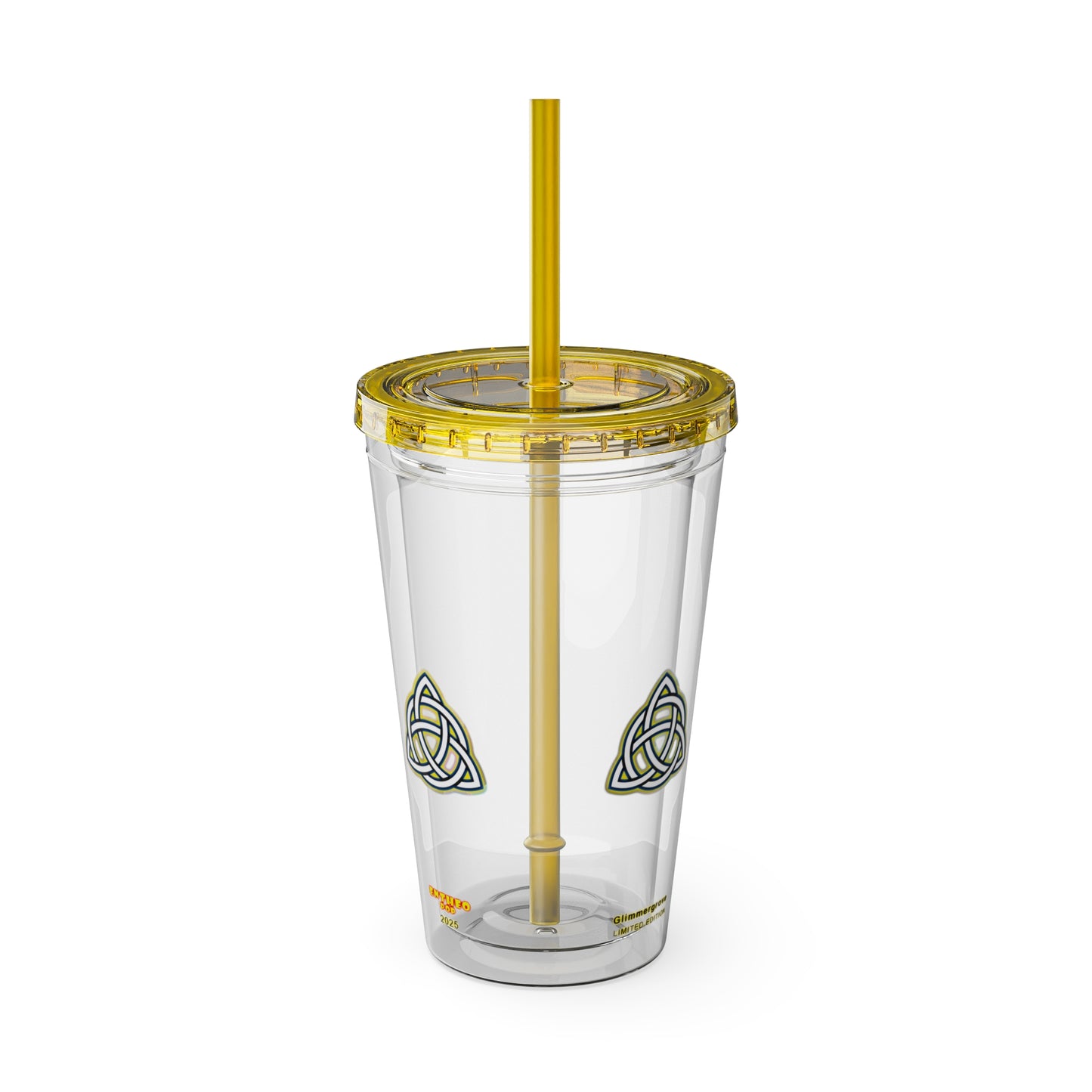 Cocktails Collection ~ GLIMMERGROVE ~ Sunsplash Tumbler with Straw, 16oz