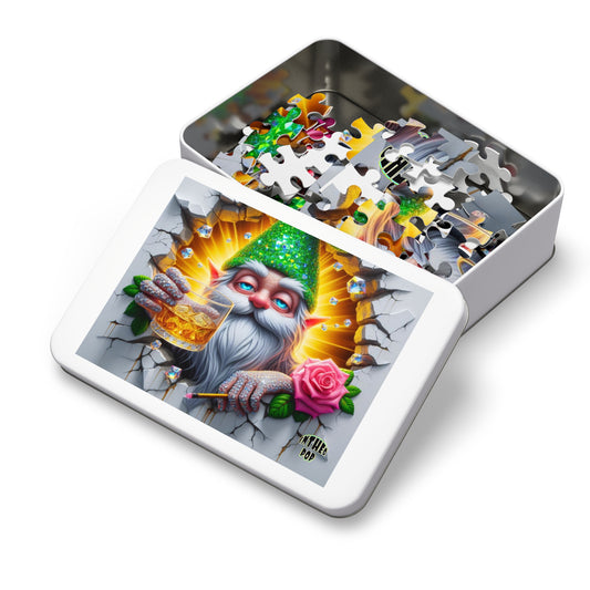 The Cocktail Collection ~ EMERALDS & ROCKS - Small 110 piece Jigsaw Puzzle with Metal Tin - 8" x 10"