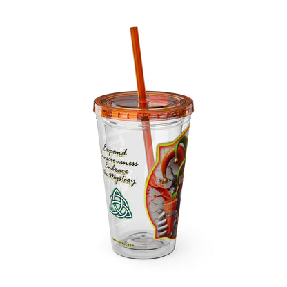 Smoothies Collection ~ SMOOTH PUCKER ~ Sunsplash Tumbler with Straw, 16oz
