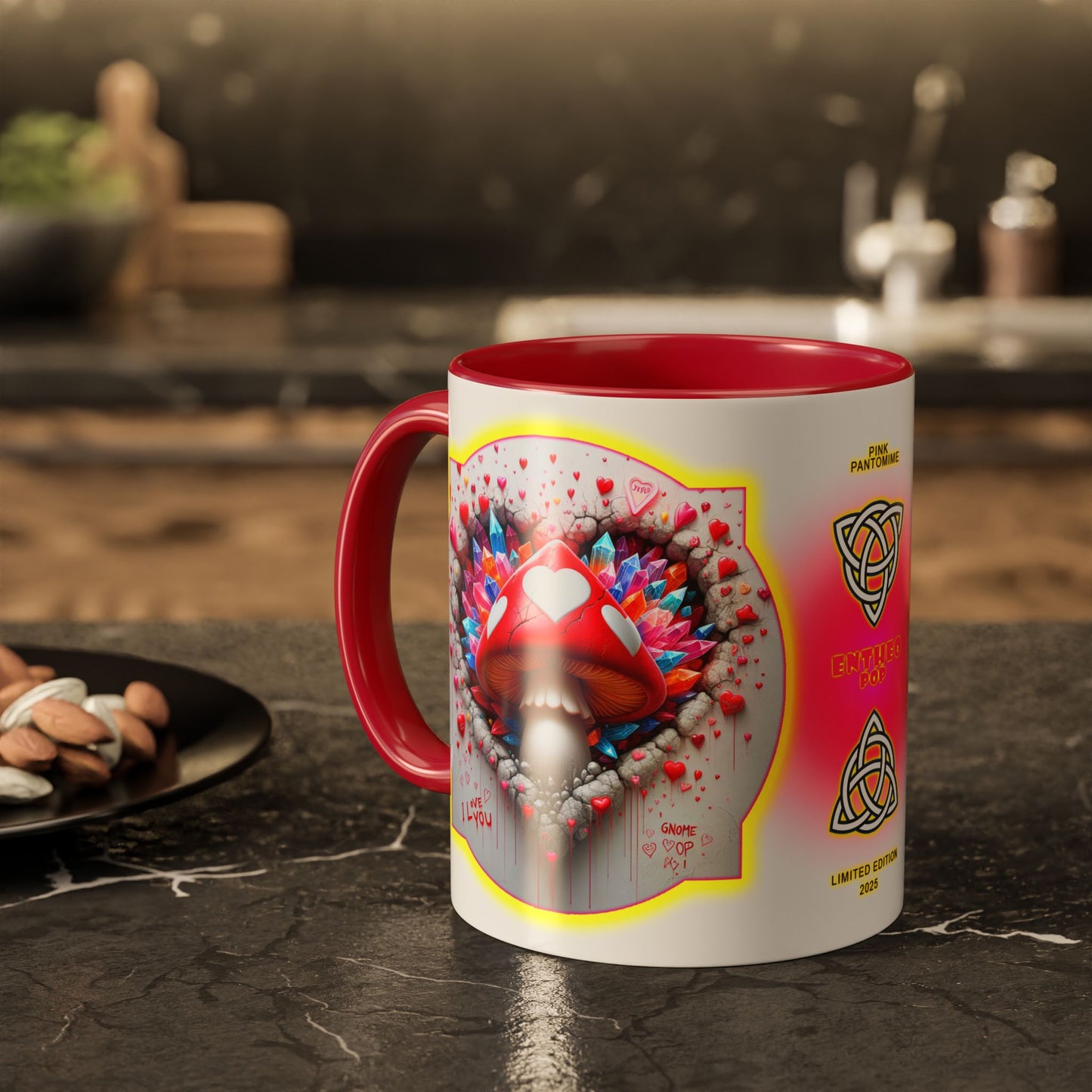 Lovecapade Collection ~PINK PANTOMIME ~ 11oz Colorful Mug