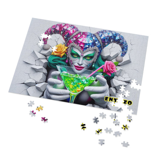 The Cocktail Collection ~ HER EMERALD EYES - Medium 500 piece Jigsaw Puzzle with Metal Tin - 15.5" x 21"