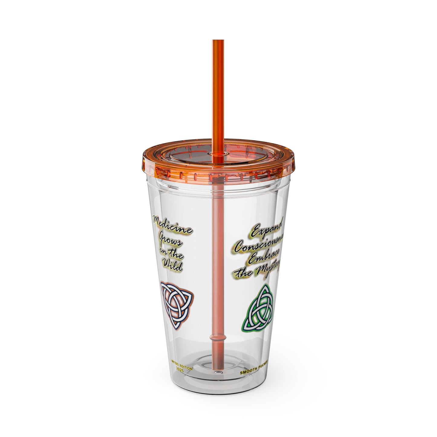 Smoothies Collection ~ SMOOTH PUCKER ~ Sunsplash Tumbler with Straw, 16oz