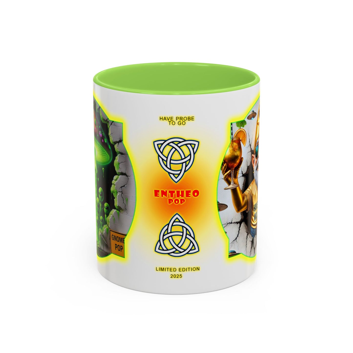 Aliens Collection ~ HAVE PROBE TO GO & SHROOMAROOMA ~ 11oz Colorful Mug