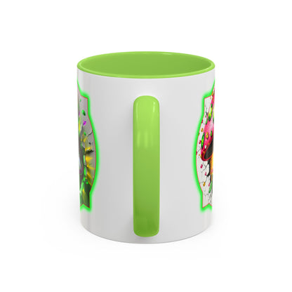 Aliens Collection ~ THE PROBING GNOME & EMERALD MUSHROOM ~ 11oz Colorful Mug