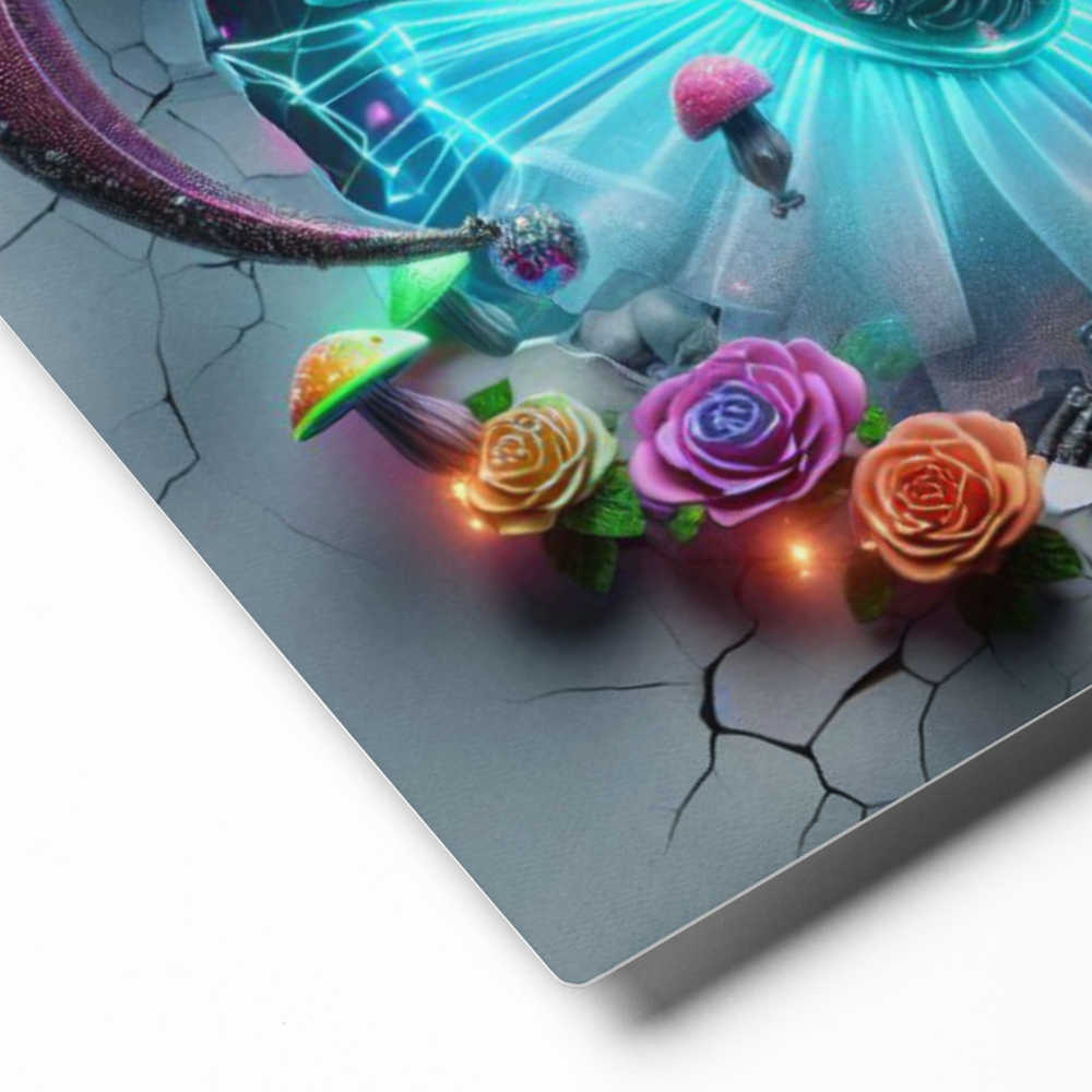 The Elders Collection - ELECTRIC ECLIPSE MASQUERADE - 12" Metal Print